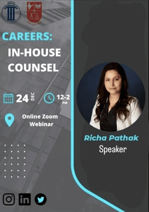 Panel discussion with Richa Pathak at SIPLA: NLSU